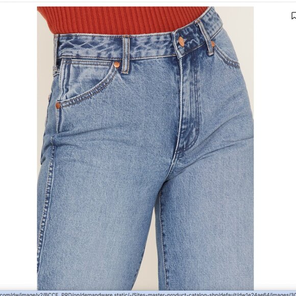 free people wrangler stylish Blue Flare Jeans for Women - Picture 2 of 7